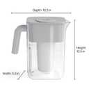 Culligan with ZeroWater Technology 12-Cup Water Filter Pitcher Includes 5-Stage Advanced Water Filter, IAPMO Certified to Reduce Lead, Total PFAS (Forever Chemicals), Mercury, Fluoride, and Chlorine
