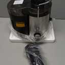 Qcen Juicer Machine, 800W Centrifugal Juicer Extractor with Wide Mouth 3 Feed Chute for Fruit Vegetable, Easy to Clean, Stainless Steel, BPA-free (Black)