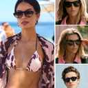 VANLINKER Retro Small Oval Sunglasses for Women Men Trendy Narrow Round Cateye Shades VL9915