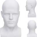 Mannequin Head Male Professional Cosmetology Manikin Head for Display Headset, Headphone, Game Console, Hats, Wigs JewelleryL90-YB