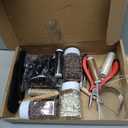 Hair Extension Tools Kit, 2500 Silicone Lined Micro Rings, 1 Plier, 1 Comb, 1 Threader, 1 Crochet Hook, 10 Curved Hair Needle, 5 Metal Hair Clips, 5 Rolls Sewing Threads, 1000 Mini Rubber Bands