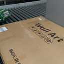 Troartos 3D Textured Neutral Abstract Wall Art with Vase, White and Brown Wall Decor with Rabbit Decoration, Minimalist Geometric Artwork for Living Room Hallway Dining Room Bedroom Office, 24x24 In