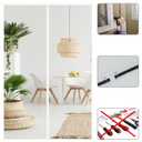 White Screen Door Mesh Magnetic Closure Heavy Duty 36 x 80 inch, Self Closing Fiberglass Mosquito Net with Magnet for Doors, Bug Fly Screens Curtain for Doorway, Keep Bugs Out, Pet Friendly