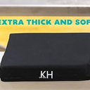 KIMI HOUSE Black Chair Cushion, Stadium Seating for Bleachers, Best for Camping, Bleachers, Sports Events Black