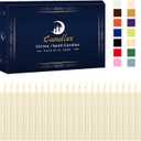 Kunrsug 24 Pack Ivory Color Spell Chime Candles Premium Mini Unscented Taper Candles for Prayer, Birthdays, Chime Candles - 4 Inch Tall - Ideal for Witches