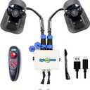 12-16V Underwater Thruster U2 Set,Total Thrust 7.5LBS,Can Push 220.5LBS,1-3km/h Speed, Brushless Motor For Fishing Boats ROVs