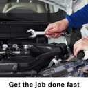 2 x Jetech 18mm Ratcheting Combination Wrench, Industrial Grade Gear Wrench with 12-Point 72-Tooth Ratchet, Forged and Heat-Treated Cr-V Steel, Metric