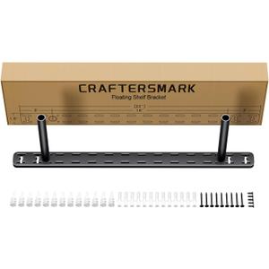 1pc Floating Shelf Hardware Heavy Duty Hidden Shelf Brackets Support,Wall Mounting Invisible Floating Shelves Bracket Without Jig (22" x 6" x 1.5" Without Tools)