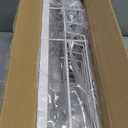 SNTD Dish Drying Rack - Small Dish Rack for Kitchen Counter, Stainless Steel Dish Drainer with Utensil Holder and Drainboard, 11" W x 15" L (White)