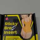 Double Sided Sticky Bra Push Up, Invisible Bra Pad Inserts for Large Breasts, Adhesive Bra for Bikini Swimsuit (Beige, Medium)