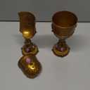 Skybooly 12 Pcs Medieval Molded Crown Goblets 8 oz Colorful Jeweled Goblet Vintage Plastic King Queen Party Cups Medieval Party Decorations for Halloween Carnival Drinking Supplies Broken Cup