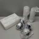 Black Wall Sconces Set of Two, Modern Bathroom Sconce with Frosted Glass, Hardwired Wall Light Fixtures for Bathroom Living Room Bedroom Hallway (Bulbs Not Included) (22 Inch)