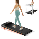 Walking Pad, Under Desk Treadmill with Incline for Home Office 2.5HP Portable Walking Treadmill with 265 Lbs Weight Capacity Walking Machine, Remote Control, LED Display