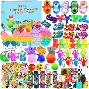 117 Pack Party Favors Toy Assortment Bundle for Kids,Birthday Bag Fillers Stocking Stuffers,Carnival Prizes School Classroom Rewards Treasure Box Toys Pinata Stuffers Goodie Bags Bulk Toys