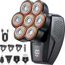 Head Shavers for Bald Men, 7D Electric Razor 10000 RPM High-Speed Mens Head Shaver, LED Display & IPX8 Waterproof for Wet/Dry Use, Fast Rechargeable Shaving Grooming Kit