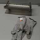 Leather Splitter, Leather Skiver Peeler, Manual Skiving Machine, Peeling Thinning Paring Machine Skiver with Blades for DIY Leathercrafting Tools (Large-Silver-Type D)