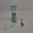 Mueller Smoothie Blender for Smoothies - Personal Blender for Shakes, Frozen Drinks, Baby Food & More, 15oz Travel Cup and Lid, Durable Stainless Steel Blades for Powerful Blending Performance (Turquoise)