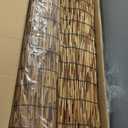 Natural Bamboo Reed Fence, 2 Pack 4FT x 16.4FT,Bamboo Privacy Screen for Garden, Decorative Fence for Outdoor Privacy Screening, Sun Blocking, Decorative Divider, Brown