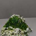 Artificial Flowers Plant for Outdoor Outside Spring Decoration, 12 Bundles Fake White Flowers Silk Morning Glory UV Resistant Realistic Faux Flowers for Front Door Porch Patio Yard Window Box