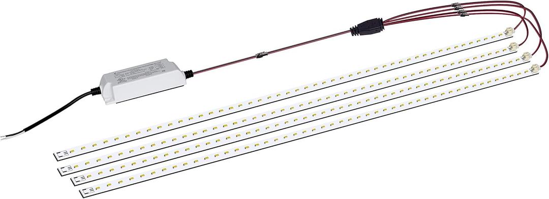 Magnetic LED Troffer Retrofit Kit 2x4FT,72W LED Tube Retrofit kit,150LM/W,5000K Daylight,0-10V Dimmable,T8 T10 T12 Fluorescent Replacement,UL Cert,Easy to Install