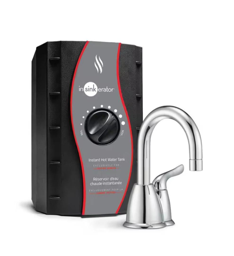 InSinkErator® Invite HOT150 Instant Hot Water Dispenser System
- Faucet & Tank, Chrome, H-HOT150C-SS