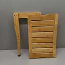 Bamboo Shower Bench Stool with Storage Shelf, Waterproof Shower Chair Spa Bath Seat, Shower Stool for Inside Shower, Bathroom Bench Seat for Adults Elderly Seniors for Indoor or Outdoor Use (Natural)