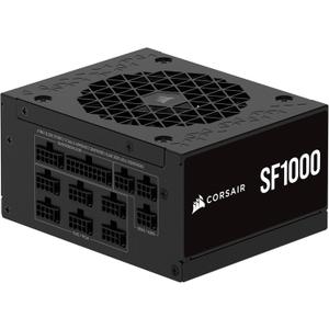 CORSAIR SF1000 (2024) Fully Modular SFX Low Noise 80 Plus Platinum Power Supply  ATX 3.1 Compliant  PCIe 5.1 Ready  Small Form Factor  SFX-to-ATX Bracket Included  Black