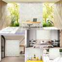 12pcs Flower Wall Backdrop16.5 x16.5 Artificial Floral Panels-White