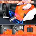 E-HEELP Electric Jack Kit, 5 Ton 12V Hydraulic Jack Kit with Electric Impact Wrench for SUV MPV Sedan Truck Tire Change Garage Repair