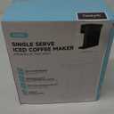 Mini Hot and Iced Coffee Maker Single Serve, for K Cup and Ground, 6 to 14 Oz Brew Sizes, with Recipe Book, for Home, Travel, RV, Office and Dorm, Classic Black (2.0 Version)