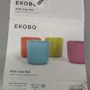 EKOBO Bamboo Kids Cups Set of 4, 8 oz, Toddler open Cup, Terracotta, Lightweight, Durable and Dishwasher Safe, Reusable Eco-Friendly Toddler Cup for Home, Travel, Picnics