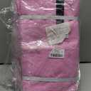 12 Pack Extra Large Moving Bags, Heavy Duty Packing Bags with Zippers and Handles for Space Saving, Clothes Storage, College Essentials, Travel, Pink