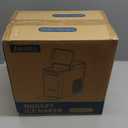 Aeitto Nugget Ice Maker Countertop, Pellet Ice Machine Soft Chewable Ice 40lbs/Day, One-Click Operation, Auto Self-Cleaning Crushed Ice Makers Stainless with Scoop for Home/Kitchen/Office (Black)