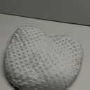 9 lb Sensory Weighted Pillow with Glass Bead Filled, Heavy Soft Versatile Cooling Hug Body Pillow W/Stress Relief for Adults Comfort Relaxation Sleep Thoughtful Gift 12x12 Inch Heart(Gray)