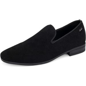 UUBARIS Mens Business Loafers Slip-on Wedding Dress Shoes Classic Tuxedo Shoes Black Size 8.5