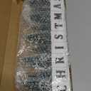 LED Lighted Christmas Tree Tabletop Decoration, Rustic Wooden Christmas Decor with Mini Trees, Xmas Sign Block Table Farmhouse Winter Holiday Centerpiece for Indoor Mantel, Shelf (Green)