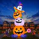 Kalolary 20FT Tall Halloween Inflatables Pumpkin Ghost