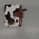 FALAN MULE Small Wallet for Women Leather Bifold Compact RFID Blocking Small Womens Wallet Purse (Milk white)