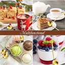 Meanplan 50 Pieces Espresso Spoons Gold Coffee Spoons Mini 5.3 Inches Stainless Steel Demitasse Teaspoons for Stirring Tea Sugar Ice Cream Dessert Soup Cake Antipasto Cappuccino Serving