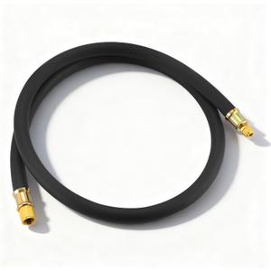 Lichamp HVAC Vacuum Hose, 1/2" Heavy Duty Charge Hose, 6 ft, Faster HVAC Evacuation and Recovery, Black