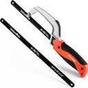 ValueMax Hacksaw, Mini Hack Saw with Extra 1 Piece Bi-Metal 10 Inch Blade, Aluminum Small Metal Saw for Wood, PVC, Iron, Copper, Compact Metal Cutter Tool for Tight Spaces & Small Objects