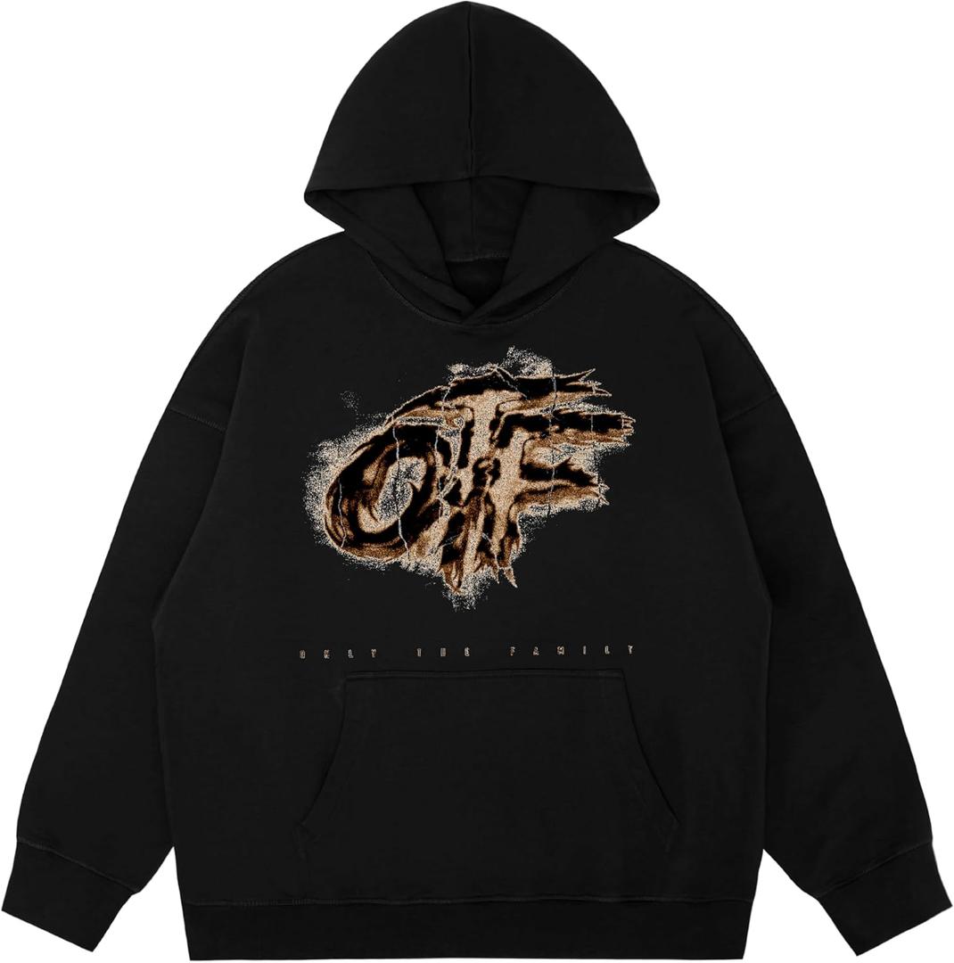 unisex-adult Carved Otf Hoodie (Medium, Black)