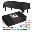 Premium Black table cover 54" x 108" (Pack of 8)