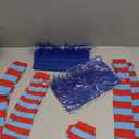 Brand: Syhood
2 Pieces Blue Hairy Headband Crazy Hair Wigs, 2 Pairs Striped Thigh High Socks Over Knee Stockings, 2 Pairs Striped Arm Warmer Fingerless Gloves Long Thumb Hole Gloves for Halloween Costume Party