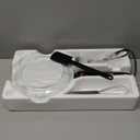 Nutrichef Electric Crepe Maker | 8-inch Nonstick Cooktop with On/Off Switch | Cooks Roti, Tortillas & Pancakes | Automatic Temperature Control & Cool Touch Handle | Includes Food Bowl, Whisk & Spatula (Dark Black)