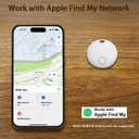 Air Tracker Tags-2 Pack [Apple MFi Certified] (iOS Only), Smart Bluetooth Tracker, Compatible with Apple Find My, Item Locator for Keys, Luggage, Wallet, Suitcase, Bags, IP67 Waterproof (White)