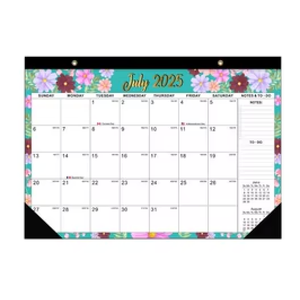 Wall Calendar Desk Calendar Monthly with Corner Protectors,18 Months, Thick Paper, To-do List and Notes, Suitable for Home, Office, Classroom, 2025 