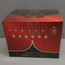 Snowflake Christmas Lights Outdoor, 8.2ft 144 LED Connectable Xmas String Light Plug in, Hanging Icicle Lights for House, Eaves, Outside, Window, Roof, Yard, Fence Decor, White