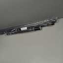 Tension Curtain Rod 122 to 162 Inches (10.2 to 13.5 ft), 1.26" Diameter Spring Adjustable Heavy Duty Long Large Curtains Pole for Windows Door Bathroom Patio Outdoor No Drilling, Black