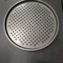 NutriChef 12.8 Inch Nonstick Pizza Pan for Oven - Carbon Steel Pizza Baking Tray with Airflow Holes - Premium Bakeware for Fresh & Frozen Pizza, Dishwasher Safe - Gray